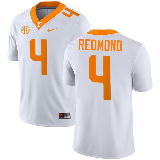 #4 Ty Redmond UT Vols Jerseys,Tennessee Volunteers College Football Jerseys Stitched-White